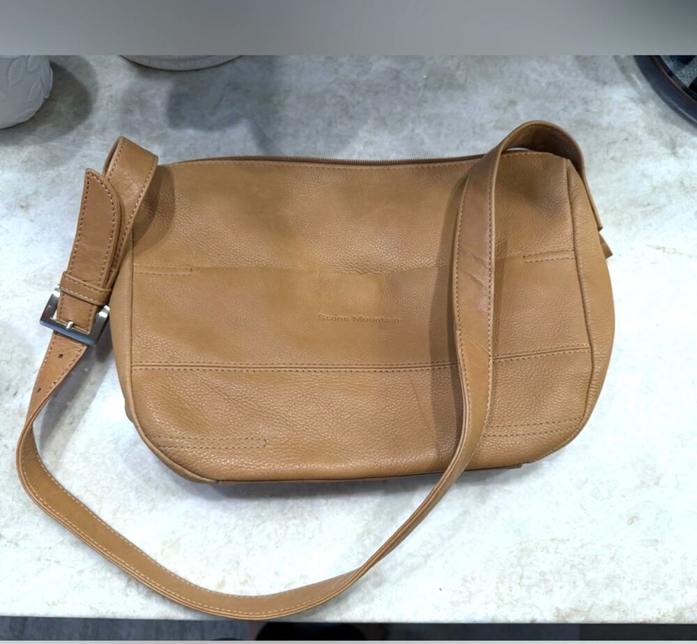 Stone Mountain Tan Leather shoulder bag